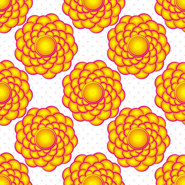 Modello di fiori geometrici — Foto Stock