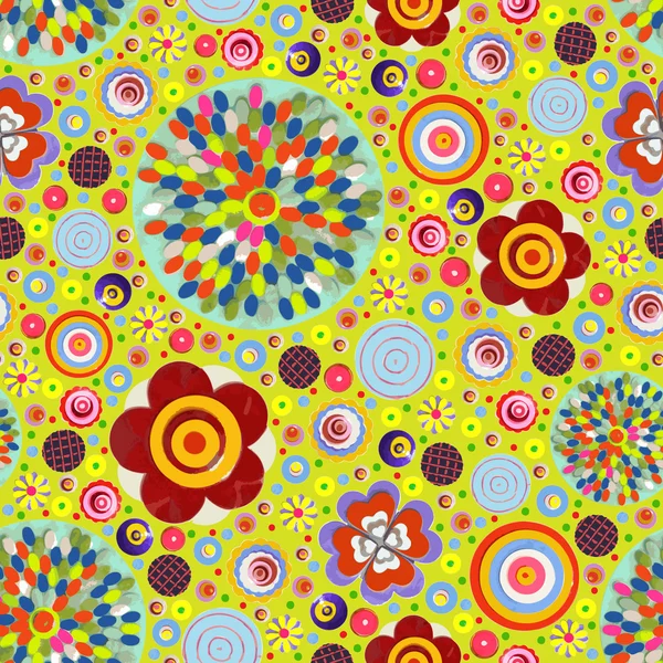 Flowers seamless pattern — Stock Photo, Image