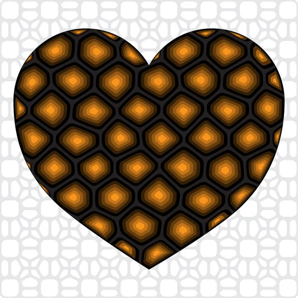 Geometric heart background — Stock Photo, Image