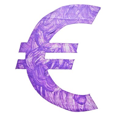 Euro. El yapımı simgesi.