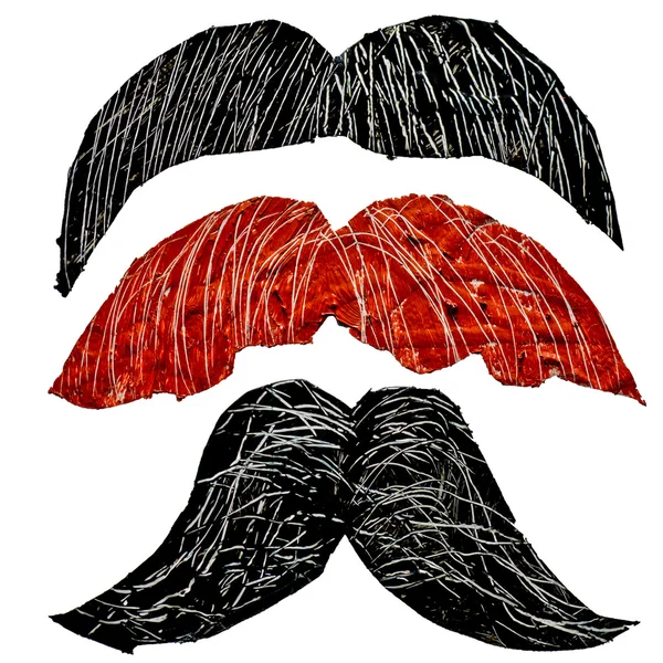 Hipster mustache set — Stock Photo, Image
