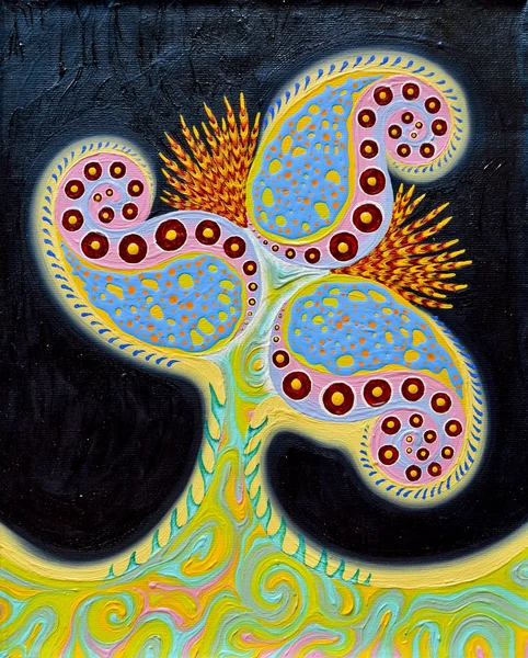Artistieke abstracte bloem — Stockfoto