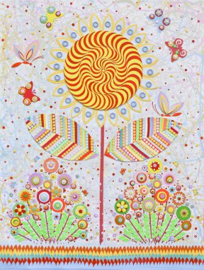 Özgün çiçek sanat kompozisyon