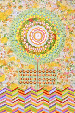 Özgün çiçek sanat kompozisyon