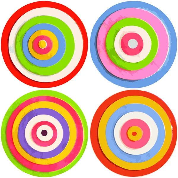 Reihe von Farbkreisen — Stockfoto