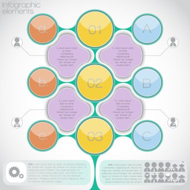 Sosyal infographics şablonu