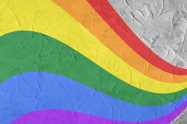 Eşcinsel ve Lgbt Gökkuşağı bayrağı.