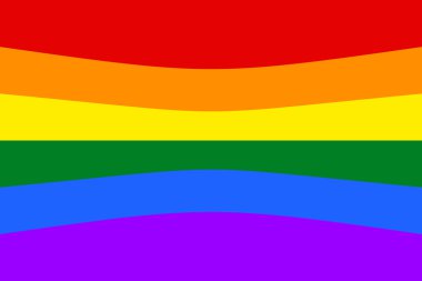 Eşcinsel ve Lgbt Gökkuşağı bayrağı.