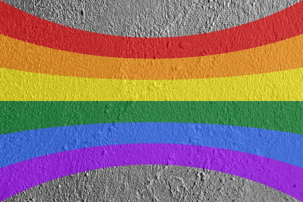 Bandiera arcobaleno gay e LGBT — Foto Stock