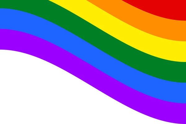 Bandiera arcobaleno gay e LGBT . — Foto Stock