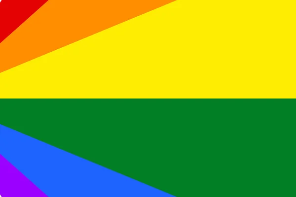 Bandiera arcobaleno gay e LGBT . — Foto Stock