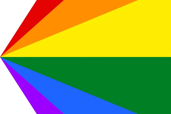 Gay and LGBT rainbow flag. — Stock Photo, Image