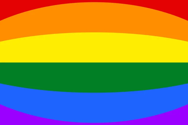 Bandiera arcobaleno gay e LGBT . — Foto Stock