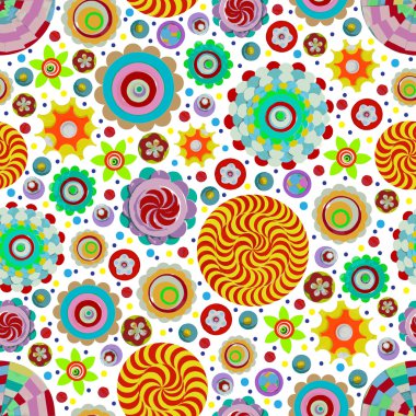 soyut sorunsuz çiçek deseni