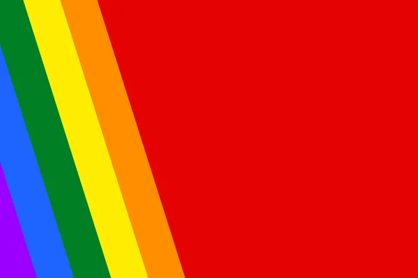 Bandiera arcobaleno gay e LGBT . — Foto Stock