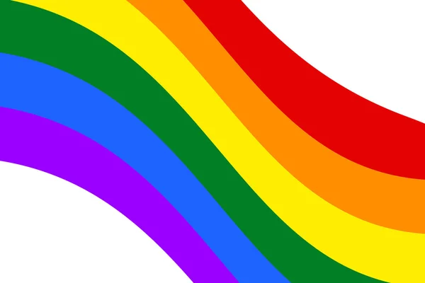 Bandiera arcobaleno gay e LGBT — Foto Stock