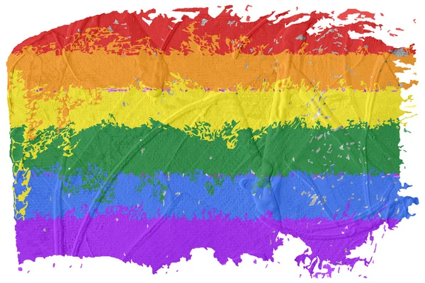 Schwulen- und LGBT-Fahne, Kultursymbol. — Stockfoto