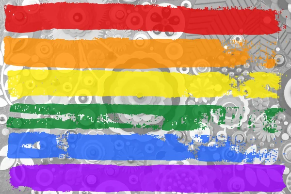 Drapeau arc-en-ciel gay et LGBT — Photo