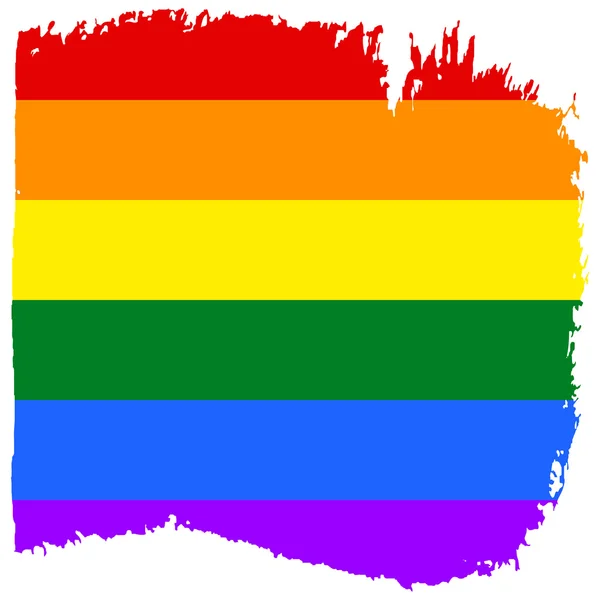 同性恋和同性恋的彩虹旗. — 图库照片