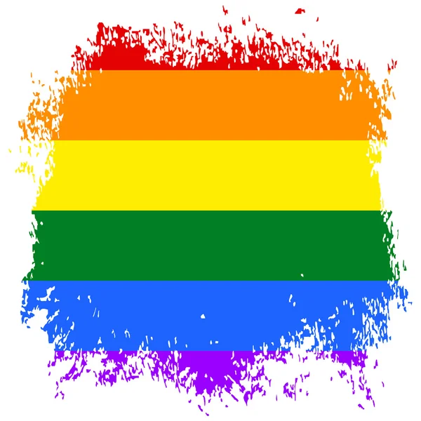 Homosexuell und lgbt Regenbogenfahne. — Stockfoto
