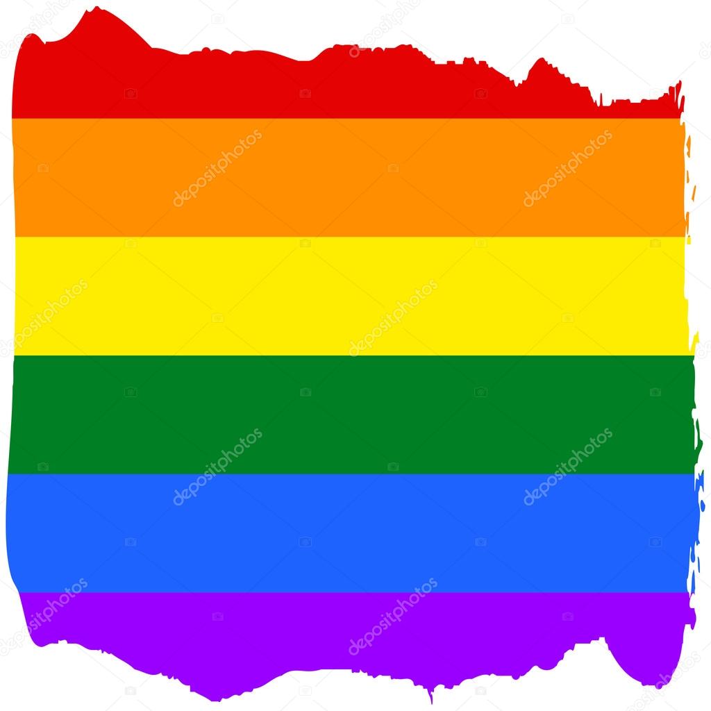 Gay and LGBT rainbow flag