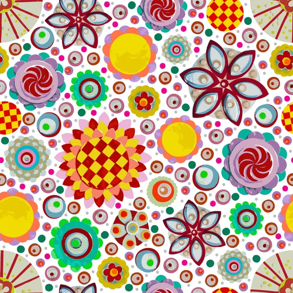 Abstract seamless flowers pattern — Stock Photo, Image