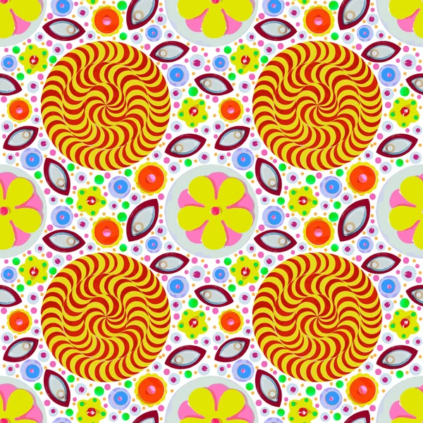 Abstract seamless flowers pattern — Stock Photo, Image