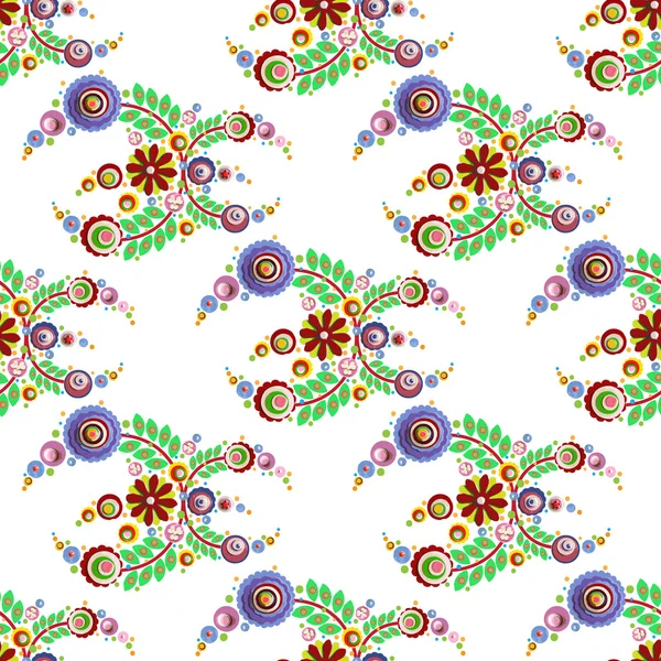Abstract seamless flowers pattern — Stock Photo, Image