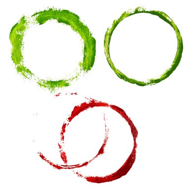 grunge daireler kümesi