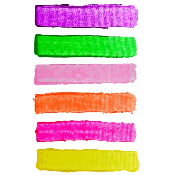 Akvarell különböző színű bannerek — Stock Fotó