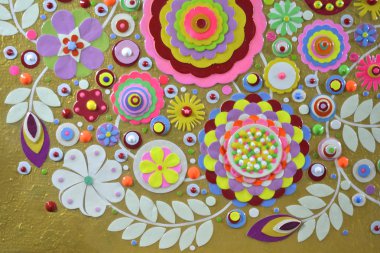 Özgün çiçek arka plan