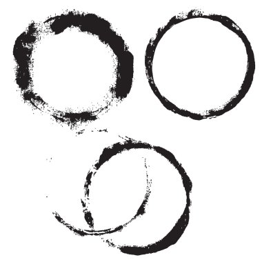 grunge daireler kümesi