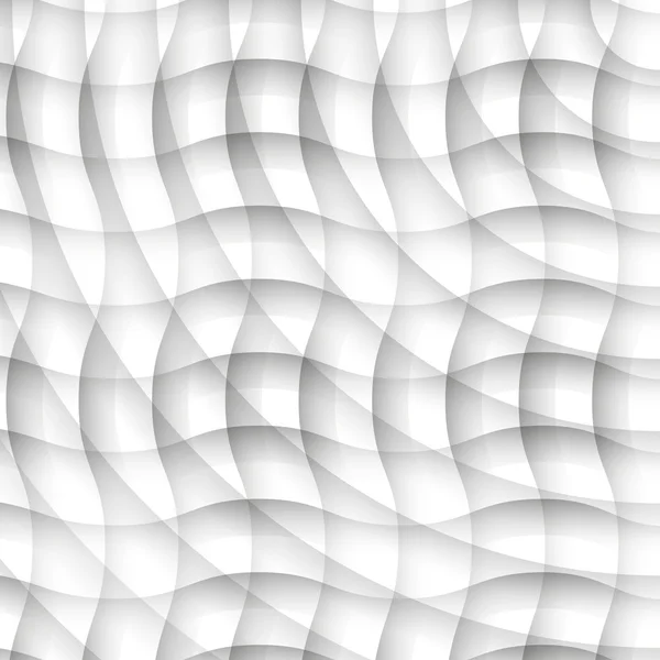 Texture blanche faite de vagues — Image vectorielle
