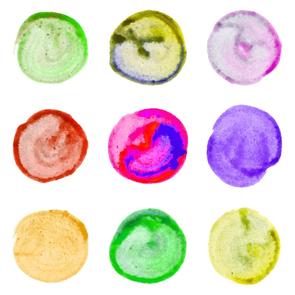 Colorful circles set — Stock Vector