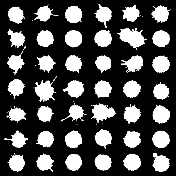 Коллекция чернильных пятен — стоковый вектор