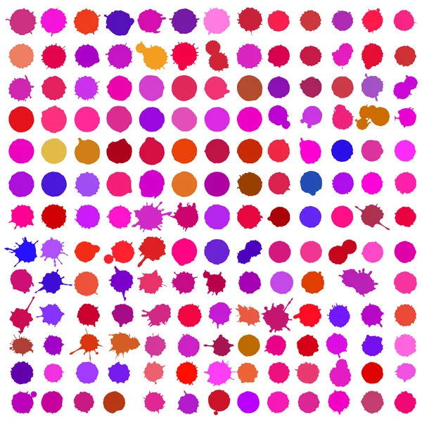 Jeu de taches de couleur — Image vectorielle