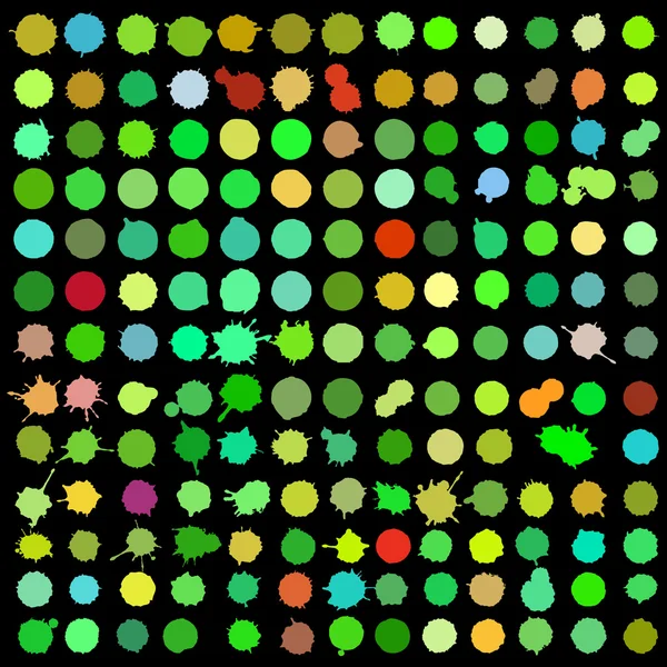 Set of color blots — Stock Vector