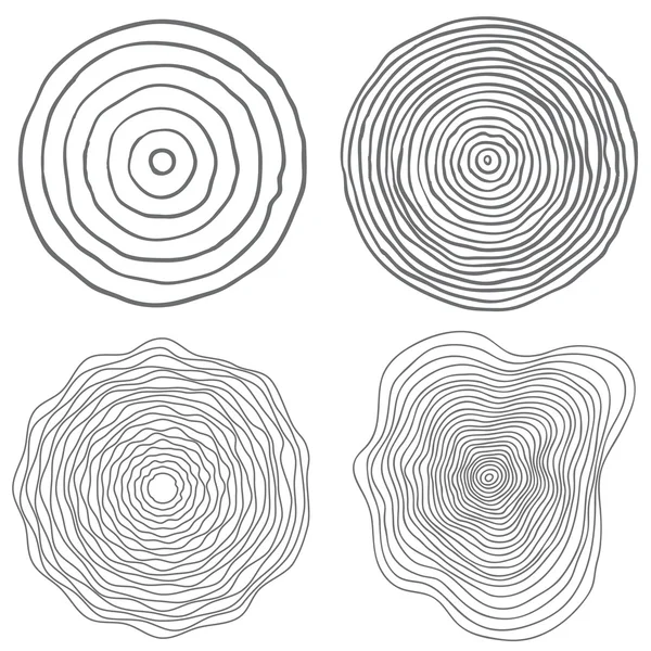 Aantal boom ringen — Stockvector