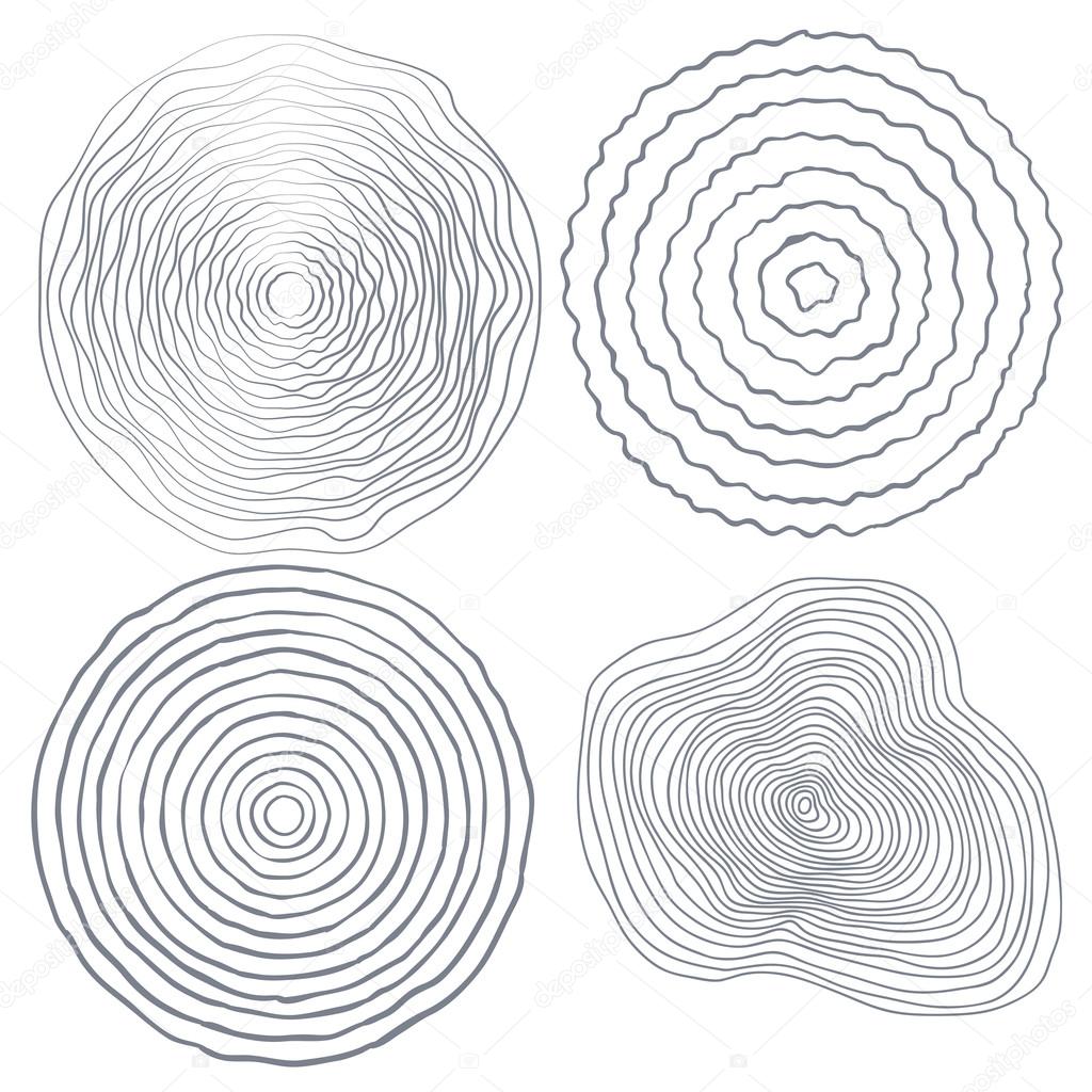 Set of tree rings