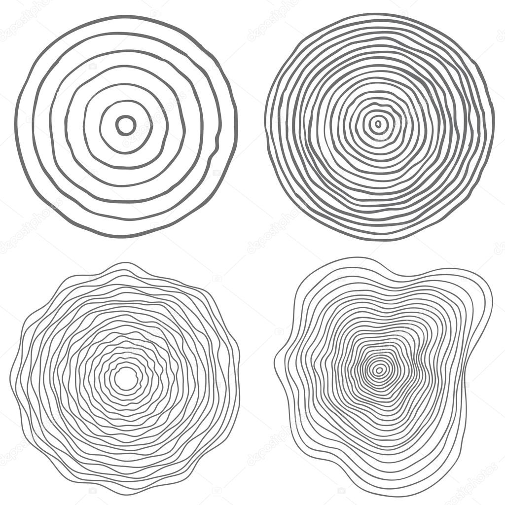 Set of tree rings