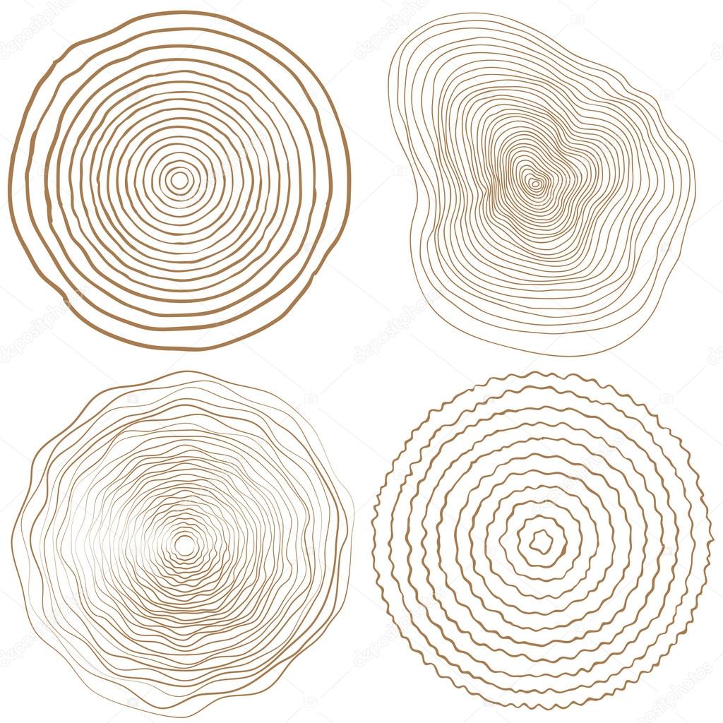 Set of tree rings