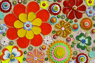 Çiçeklerin soyut arkaplanı