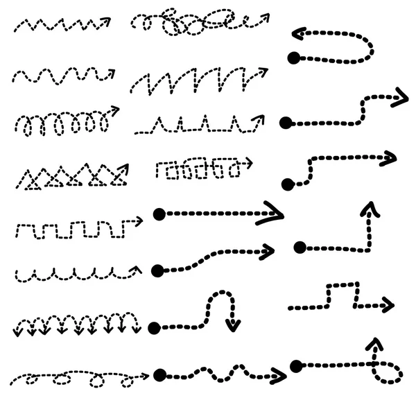 Set arrows symbols — Stock Vector