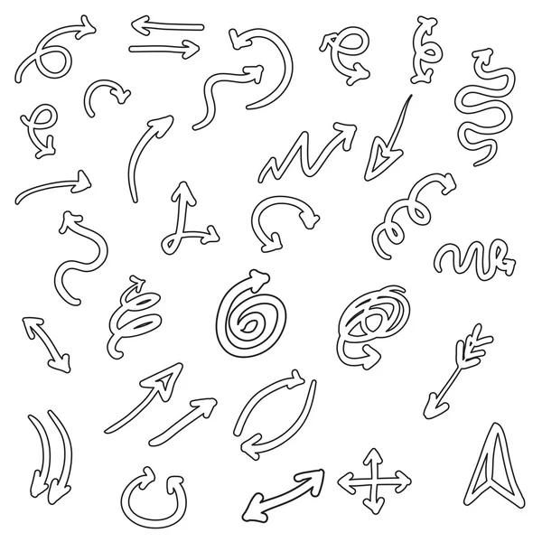 Set arrows symbols — Stock Vector