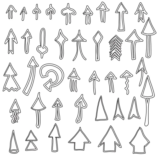 Set arrows symbols — Stock Vector