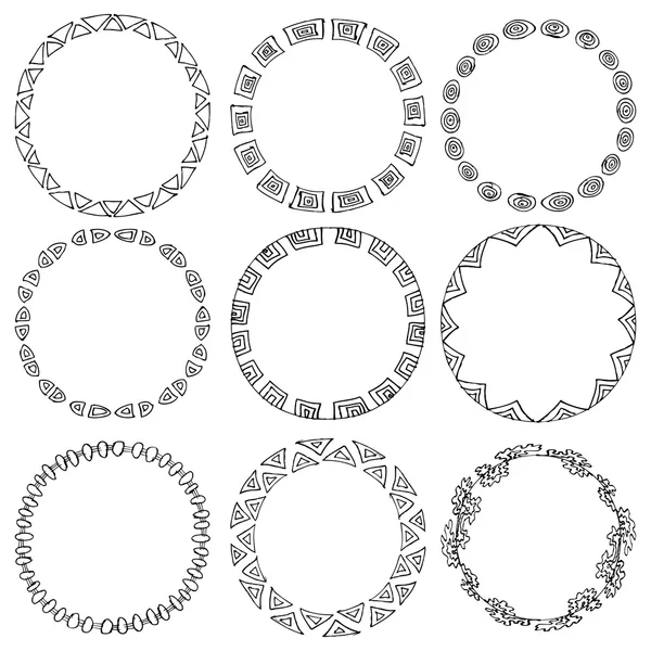 Conjunto de etiquetas de quadro — Vetor de Stock