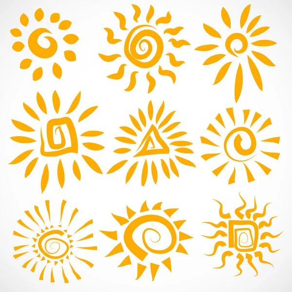 Güneş simgeler kümesi.