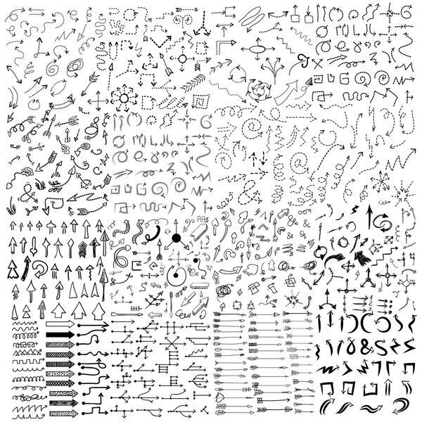 doodle sketch arrows