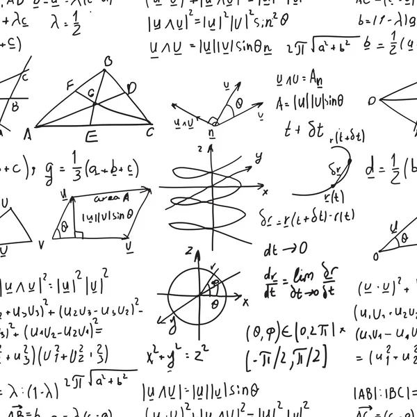 Modello matematico senza soluzione di continuità — Vettoriale Stock