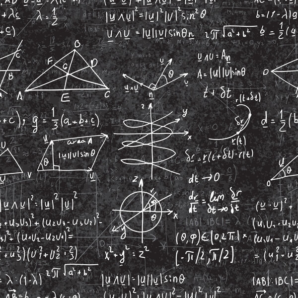 Mathematical seamless pattern